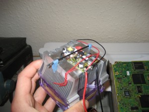 Heat sink with driver