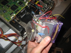 Heat sink with driver